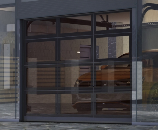 Панорамные ворота Алютех AluPro в Тырныаузе